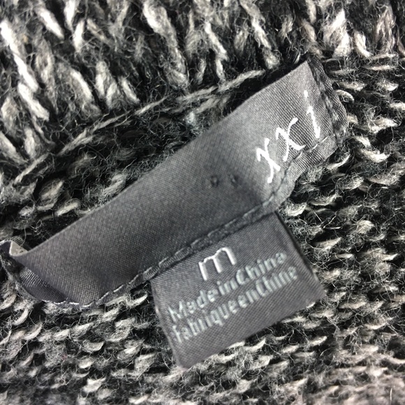 Forever 21 Black Gray Knit Sweater - Picture 7 of 8